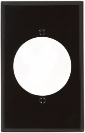 Leviton 1-Gang Single Receptacle Wall Plate, 2.15" Diameter Outlet Cover, Midway Size, Unbreakable Thermoplastic, 80728, Brown Leviton 1-Gang Single Receptacle Wall Plate, 2.15" Diameter Outlet Cover, Midway Size, Unbreakable Thermoplastic, 80728, Brown