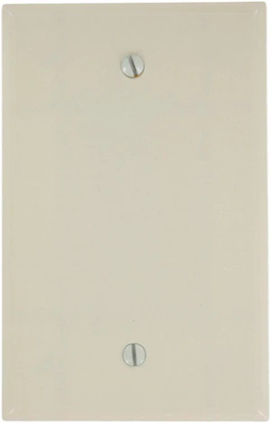 Leviton 80514-A 1-Gang No Device Blank Wallplate, Midway Size, Thermoset, Box Mount, Almond Leviton 80514-A 1-Gang No Device Blank Wallplate, Midway Size, Thermoset, Box Mount, Almond