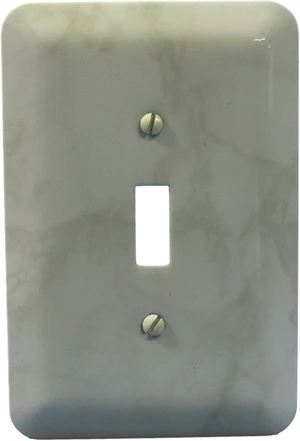 Leviton 89301-IML Jumbo Toggle Switch Wallplate Switchplate, Ivory Marble Pattern Leviton 89301-IML Jumbo Toggle Switch Wallplate Switchplate, Ivory Marble Pattern