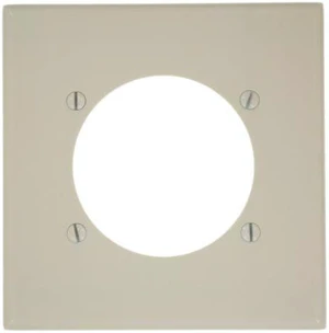 Leviton 2-Gang Power Outlet Wallplate, 2.465-Inch Diameter, Standard Size Cover, Thermoset Plastic, 80530-T, Light Almond Leviton 2-Gang Power Outlet Wallplate, 2.465-Inch Diameter, Standard Size Cover, Thermoset Plastic, 80530-T, Light Almond