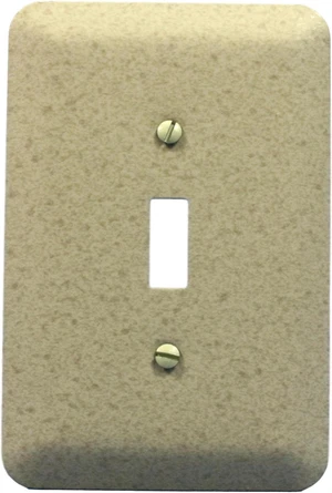 Leviton 89301-BG 1-Gang Jumbo Toggle Switch Wallplate Metal Switchplate, Brown Granite Leviton 89301-BG 1-Gang Jumbo Toggle Switch Wallplate Metal Switchplate, Brown Granite