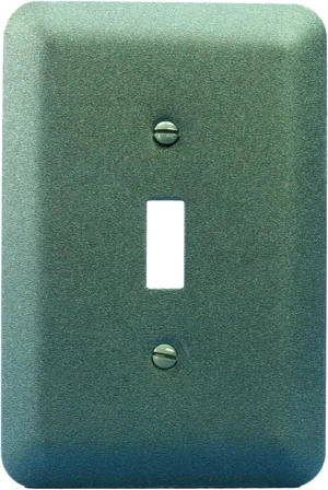 Leviton 89301-MGR Jumbo Toggle Switch Wallplate Switchplate, 1-Gang, Metallic Green Leviton 89301-MGR Jumbo Toggle Switch Wallplate Switchplate, 1-Gang, Metallic Green