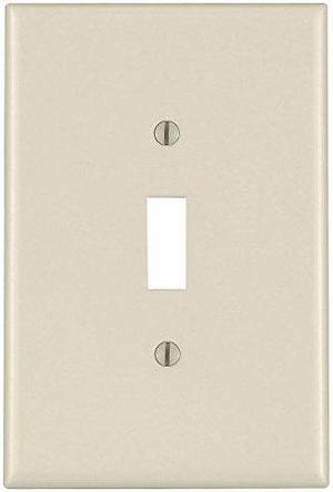 Leviton 82101 Single Gang Toggle Switch Wall Plate, Oversize, Almond