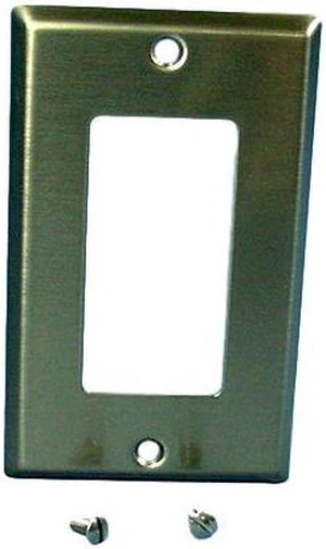 Cooper/Arrow Hart ANTIMICROBIAL Stainless Steel Decorator Wallplate Cover GFCI GFI 93401AM Cooper/Arrow Hart ANTIMICROBIAL Stainless Steel Decorator Wallplate Cover GFCI GFI 93401AM