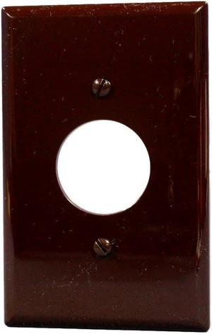 Cooper PJ7B Brown Mid-Size Unbreakable Single Gang Single 1.40" Receptacle Wall Plate Cooper PJ7B Brown Mid-Size Unbreakable Single Gang Single 1.40" Receptacle Wall Plate