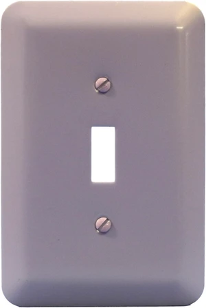 Leviton 89301-PNK Jumbo 1-Gang Toggle Switch Wallplate Metal Switchplate, Pink Leviton 89301-PNK Jumbo 1-Gang Toggle Switch Wallplate Metal Switchplate, Pink