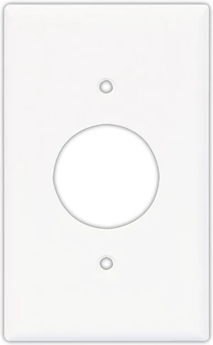 Cooper PJ7W White Mid-Size Unbreakable Single Gang Single 1.40" Receptacle Wall Plate Cooper PJ7W White Mid-Size Unbreakable Single Gang Single 1.40" Receptacle Wall Plate