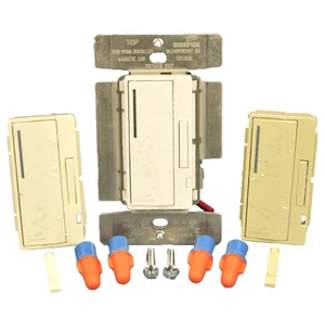 Cooper Wiring Devices AIM10-C1 Accell Master Dimmer for Incandescent and Magnetic Low Voltage Lighting Only, 1000W 120V, White/Ivory/Almond Cooper Wiring Devices AIM10-C1 Accell Master Dimmer for Incandescent and Magnetic Low Voltage Lighting Only, 1000W 120V, White/Ivory/Almond