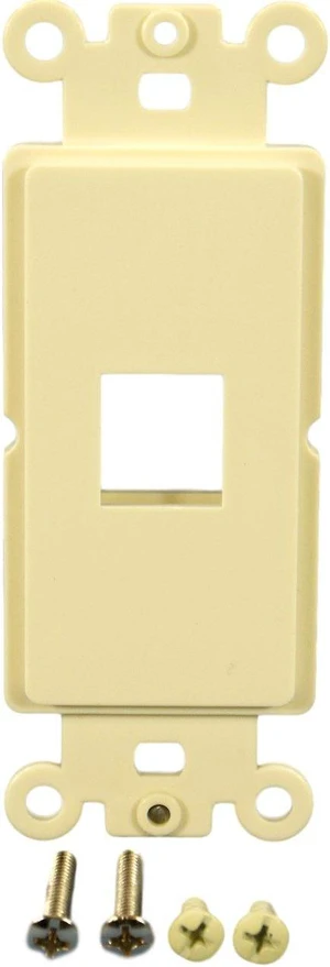 Cooper Wiring Devices 5521-5EA 1-Port Decorator Insert Adapter for Modular Keystone Data Jack, Almond Cooper Wiring Devices 5521-5EA 1-Port Decorator Insert Adapter for Modular Keystone Data Jack, Almond