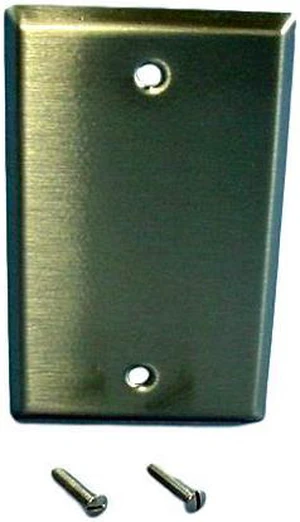 Cooper/Arrow Hart ANTIMICROBIAL 1-Gang Stainless Steel Blank Cover Wallplate Box Mount Cooper/Arrow Hart ANTIMICROBIAL 1-Gang Stainless Steel Blank Cover Wallplate Box Mount