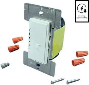 Leviton White Dimmer Switch Multi-Way Decora Low Voltage MLE03-1LW
