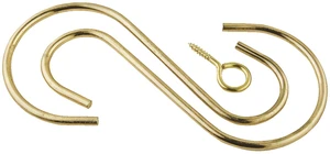 National Hardware N275-172 6" Brass Extension Hook Kit National Hardware N275-172 6" Brass Extension Hook Kit