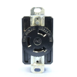 Leviton L12-30 Locking Receptacle Turn Lock Outlet NEMA L12-30R 30A 480V 3Ø 71230-FR Leviton L12-30 Locking Receptacle Turn Lock Outlet NEMA L12-30R 30A 480V 3Ø 71230-FR