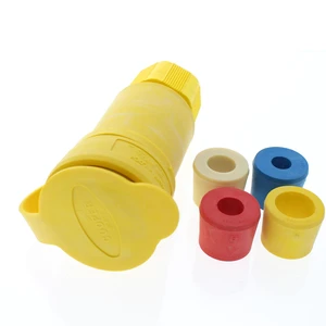 Cooper Wiring Devices Yellow Weather Connector 30A 125/250V 3P3W H/L 3333CW Cooper Wiring Devices Yellow Weather Connector 30A 125/250V 3P3W H/L 3333CW
