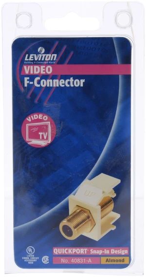 Leviton QuickPort F-Type Adapter Leviton QuickPort F-Type Adapter