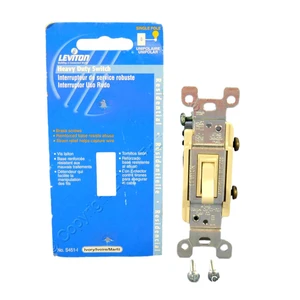 Leviton Ivory Heavy Duty Quiet Toggle Wall Light Switch 15A S451-I Carded Leviton Ivory Heavy Duty Quiet Toggle Wall Light Switch 15A S451-I Carded