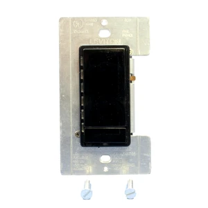 Leviton Black Dimmer Switch MicroDim Preset LED Display 3-Key 600W Incandescent 600VA Inductive 10671-PE Leviton Black Dimmer Switch MicroDim Preset LED Display 3-Key 600W Incandescent 600VA Inductive 10671-PE