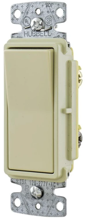 Hubbell tradeSELECT RSD315I Ivory 3-Way Decorator Rocker Light Switch 15A (Pack of 10) Hubbell tradeSELECT RSD315I Ivory 3-Way Decorator Rocker Light Switch 15A (Pack of 10)