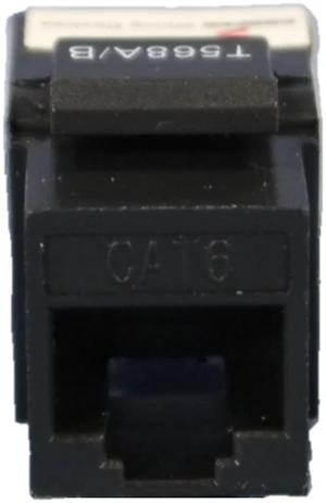 Cooper Wiring Devices 5546-6BK Category 6 Modular Snap-In Keystone Data Jack, RJ45 Ethernet Network Connection, 110-Type Termination, Black Cooper Wiring Devices 5546-6BK Category 6 Modular Snap-In Keystone Data Jack, RJ45 Ethernet Network Connection, 110-Type Termination, Black