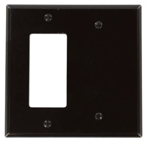 Leviton 80608 Brown Midway Two Gang Combination Decora Blank Wall Plate Leviton 80608 Brown Midway Two Gang Combination Decora Blank Wall Plate