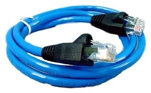 Leviton Blue Cat 5e 3 ft Ethernet Patch Cord Network Cable Booted Cat5e 5G455-3L Leviton Blue Cat 5e 3 ft Ethernet Patch Cord Network Cable Booted Cat5e 5G455-3L