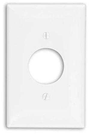 Leviton PJ7-W White Midway Nylon Single Gang 1.406" Single Receptacle Wall Plate Leviton PJ7-W White Midway Nylon Single Gang 1.406" Single Receptacle Wall Plate