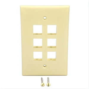 Leviton QuickPort Faceplate Leviton QuickPort Faceplate