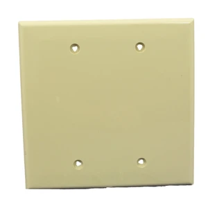 Cooper PJ23LA Light Almond Mid-Size Unbreakable Two Gang Blank Box Mount Wall Plate Cooper PJ23LA Light Almond Mid-Size Unbreakable Two Gang Blank Box Mount Wall Plate