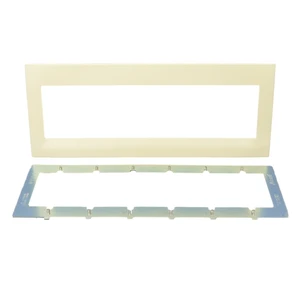 Leviton ACWP6-A 6-Gang Natural-Colored Acenti Screwless Snap-On Mount Wallplate Leviton ACWP6-A 6-Gang Natural-Colored Acenti Screwless Snap-On Mount Wallplate