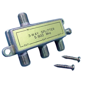 Leviton GOLD 900 MHz Leviton 3-Way Video Distribution Splitter 40987-3 Leviton GOLD 900 MHz Leviton 3-Way Video Distribution Splitter 40987-3