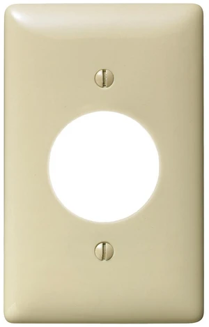 Hubbell Wiring 1.6 Single Receptacle Plate Nylon Ivory NP720I Hubbell Wiring 1.6 Single Receptacle Plate Nylon Ivory NP720I