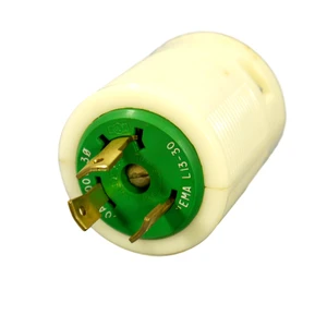 New Leviton Turn Locking Plug Twist Lock NEMA L13-30P 30A 600V 3Ø 71330-P Boxed New Leviton Turn Locking Plug Twist Lock NEMA L13-30P 30A 600V 3Ø 71330-P Boxed