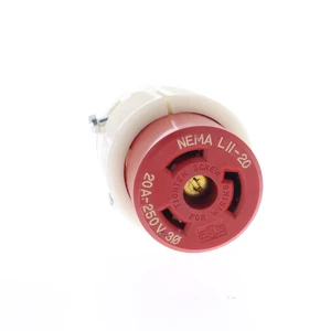 Leviton Twist Turn Locking Connector Plug NEMA L11-20R 20A 3Ø 250V 3P3W 71120-C Leviton Twist Turn Locking Connector Plug NEMA L11-20R 20A 3Ø 250V 3P3W 71120-C