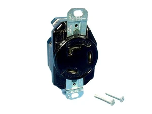 Leviton Industrial Grade Non-NEMA Twist Turn Locking Single Receptacle Outlet 30A 125/250V 3330-000 Leviton Industrial Grade Non-NEMA Twist Turn Locking Single Receptacle Outlet 30A 125/250V 3330-000