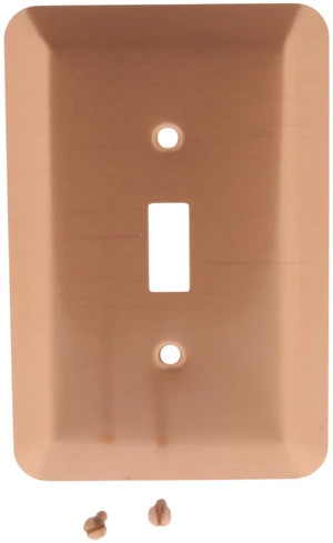 Leviton 89301-COP Metal Toggle Switch Wall plate Oversize Switch Plate Cover, Copper Finish Leviton 89301-COP Metal Toggle Switch Wall plate Oversize Switch Plate Cover, Copper Finish