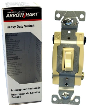 Cooper Wiring Devices 1242-7V Ivory Standard 4-Way Toggle AC Quiet Switch 15A 120V Cooper Wiring Devices 1242-7V Ivory Standard 4-Way Toggle AC Quiet Switch 15A 120V