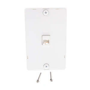 Cooper 3521-4W White Quick Mount Four Wire Telephone Jack and Wall Plate Cooper 3521-4W White Quick Mount Four Wire Telephone Jack and Wall Plate