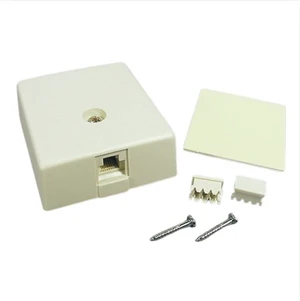 Leviton 41036-IDA Telephone Jack, Surface Mount, 110 Termination, 6-Position 6-Conductor, Ivory Leviton 41036-IDA Telephone Jack, Surface Mount, 110 Termination, 6-Position 6-Conductor, Ivory