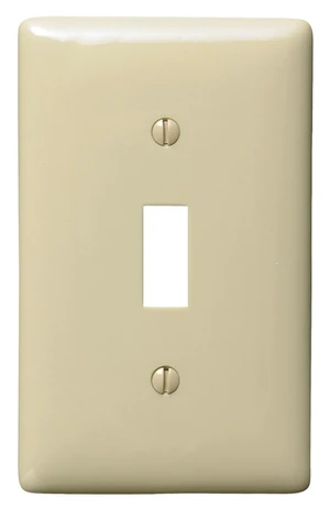 25 Hubbell Wiring Ivory NPJ1I 1-Gang Mid-Size Toggle Switch Wallplate Covers 25 Hubbell Wiring Ivory NPJ1I 1-Gang Mid-Size Toggle Switch Wallplate Covers