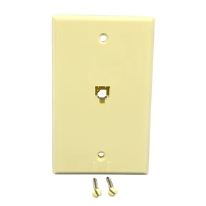 Leviton 1 Port Phone Faceplate Leviton 1 Port Phone Faceplate