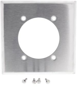 Cooper 2-Gang Stainless Steel Standard Single Receptacle Stainless Steel Wall Plate 93223 Cooper 2-Gang Stainless Steel Standard Single Receptacle Stainless Steel Wall Plate 93223