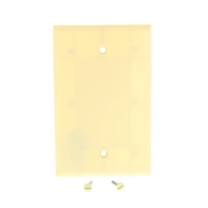 Cooper 2029V Ivory Mid-Size Single Gang Blank Box Mount Wall Plate Cooper 2029V Ivory Mid-Size Single Gang Blank Box Mount Wall Plate