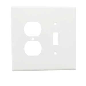 Leviton 88105 Water Oversize Two Gang Combination Toggle Switch Duplex Receptacle Wall Plate Leviton 88105 Water Oversize Two Gang Combination Toggle Switch Duplex Receptacle Wall Plate