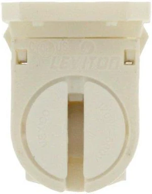 Leviton 13654-SNP Miniature Bi-Pin T5 Dedicated Snap-In Slide-On Fluorescent Lampholder Leviton 13654-SNP Miniature Bi-Pin T5 Dedicated Snap-In Slide-On Fluorescent Lampholder