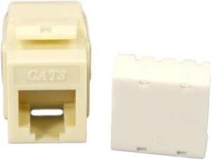 Cooper Wiring Devices 5547-3EA Cat 3 RJ11 Modular Voice Jack Insert, Almond Cooper Wiring Devices 5547-3EA Cat 3 RJ11 Modular Voice Jack Insert, Almond