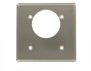 Leviton 84022 2-Gang Flush Mount 2.15-Inch Diameter, Offset Device Receptacle Wallplate, Device Mount, Aluminum Leviton 84022 2-Gang Flush Mount 2.15-Inch Diameter, Offset Device Receptacle Wallplate, Device Mount, Aluminum