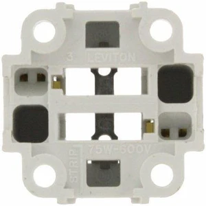 Leviton 26725-211 2-Pin G24d-1 Base Compact Fluorescent Bottom Screw-Down Light Socket Leviton 26725-211 2-Pin G24d-1 Base Compact Fluorescent Bottom Screw-Down Light Socket