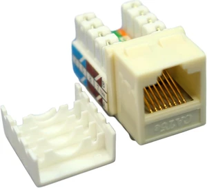 Cooper Wiring Devices 5547-5EA Cat 5e RJ45 Modular Data Jack, Almond Cooper Wiring Devices 5547-5EA Cat 5e RJ45 Modular Data Jack, Almond