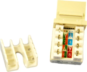 Cooper Wiring Devices 5547-5EV Cat 5e RJ45 Modular Data Jack, Ivory Cooper Wiring Devices 5547-5EV Cat 5e RJ45 Modular Data Jack, Ivory