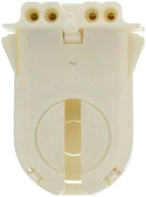 Leviton 13653-WWP Medium Bi-Pin T8 T12 Wide-Wing Snap-In Slide-On Fluorescent Lampholder Leviton 13653-WWP Medium Bi-Pin T8 T12 Wide-Wing Snap-In Slide-On Fluorescent Lampholder